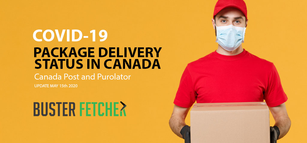COVID-19 package delivery status in Canada